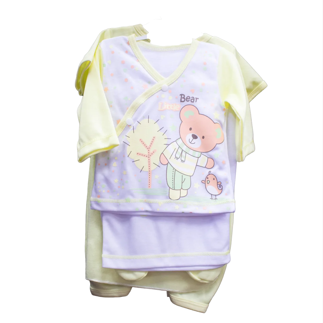 Primera Muda Para Bebe Amarilla El Bebe